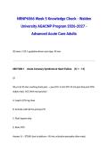NRNP6566 Week 5 Knowledge Check - Walden University AGACNP Program 2026-2027 - Advanced Acute Care Adults