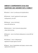 MNB1601 COMPREHENSIVE EXAM 2026 QUESTIONS AND ANSWERS 100&percnt; CORRECT