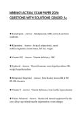 MNB1601 ACTUAL EXAM PAPER 2026 QUESTIONS WITH SOLUTIONS GRADED A&plus;