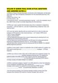 WILLOW IP ADMIN FINAL EXAM ACTUAL QUESTIONS AND ANSWERS RATED A&period;pd