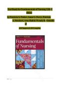 Test Bank for Fundamentals of Nursing 12th Edition &ndash; Potter&comma; Perry&comma; Stockert&comma; Hall&comma; Ostendorf &vert; Complete Exam Preparation &vert; Chapters 1&ndash;50 &vert; Verified Questions & Answers