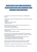 PNCB CPNP&colon; TEST PREP MATERIALS EXAM QUESTIONS AND ANSWERS 100&percnt; CORRECT AND UPDATED&excl;&excl;