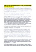 CLEET UPDATED COMPREHENSIVE EXAM QUESTIONS AND ANSWERS RATED A&plus;