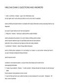 HNG 540 EXAM 3 QUESTIONS AND ANSWERS