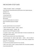 HNG 540 EXAM 4 STUDY GUIDE