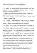 HNG 540 EXAM 1 QUESTIONS & ANSWERS