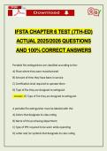IFSTA CHAPTER 6 TEST &lpar;7TH-ED&rpar; ACTUAL 2026 QUESTIONS AND 100&percnt; CORRECT ANSWERS