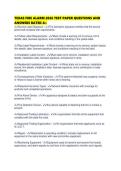 TEXAS FIRE ALARM 2026 TEST PAPER QUESTIONS AND ANSWERS RATED A&plus;