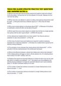 TEXAS FIRE ALARM UPDATED PRACTICE TEST QUESTIONS AND ANSWERS RATED A&plus;