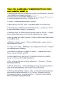 TEXAS FIRE ALARM UPDATED EXAM SCRIPT QUESTIONS AND ANSWERS RATED A&plus;