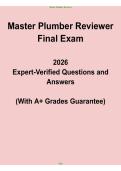 Master Plumber Reviewer PDF 2025&colon; Complete Exam Prep & Study Guide