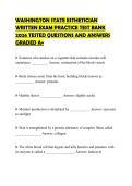 WASHINGTON STATE ESTHETICIAN WRITTEN EXAM PRACTICE TEST BANK 2026 TESTED QUESTIONS AND ANSWERS GRADED A&plus;