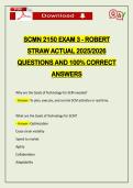 SCMN 2150 EXAM 3 - ROBERT STRAW ACTUAL 2026 QUESTIONS AND 100&percnt; CORRECT ANSWERS