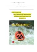 Full Solution Manual &ndash; Project Management&colon; The Managerial Process &lpar;8th Edition&comma; Erik W&period; Larson & Clifford F&period; Gray&rpar; &vert; Latest 2025 Update