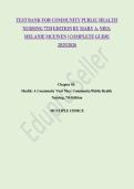 TEST BANK FOR COMMUNITY PUBLIC HEALTH NURSING 7TH EDITION BY MARY A&period; NIES&comma; MELANIE MCEWEN &vert; COMPLETE GUIDE 2025&sol;2026