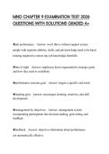 MNO CHAPTER 9 EXAMINATION TEST 2026 QUESTIONS WITH SOLUTIONS GRADED A&plus;