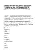 MNO CHAPTER 9 FINAL PAPER 2026 EXAM QUESTIONS AND ANSWERS GRADED A&plus;