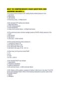 BKAT 9R COMPREHENSIVE EXAM QUESTIONS AND ANSWERS GRADED A&plus;
