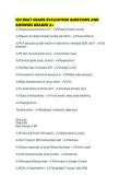 ICU BKAT EXAMS EVALUATION QUESTIONS AND ANSWERS GRADED A&plus;