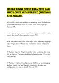 MOBILE CRANE NCCER EXAM PREP 2026 STUDY GUIDE WITH VERIFIED QUESTIONS AND ANSWERS