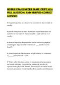 MOBILE CRANE NCCER EXAM SCRIPT 2026 FULL QUESTIONS AND VERIFIED CORRECT ANSWERS
