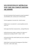 WCU PATHOPHYSIOLOGY MIDTERM EXAM STUDY GUIDE 2026 COMPLETE QUESTIONS AND ANSWERS