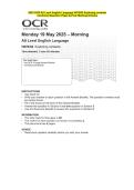 2025 OCR AS Level English Language H070&sol;02 Exploring contexts Question Paper and Final Evaluation Scheme
