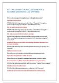 CFI CBCA CORE COURSE ASSESSMENTS & QUIZZES QUESTIONS AND ANSWERS
