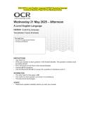 2025 OCR A Level English Language H470&sol;01 Exploring language Question Paper and Final Evaluation Scheme