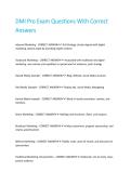DMI Pro Exam Questions With Correct Answers&period;