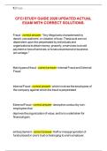 CFCI STUDY GUIDE 2026 UPDATED ACTUAL EXAM WITH CORRECT SOLUTIONS
