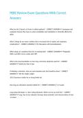 PEBC Review Exam Questions With Correct Answers