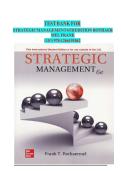 Frank Rothaermel&comma; Strategic Management&comma; 6th Edition TEST BANK&comma; Verified Chapters 1 - 12&comma; Complete Newest Version