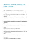 PEBC PHARM TECH EXAM QUESTIONS WITH CORRECT ANSWERS 