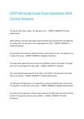 CPDT-KA Study Guide Exam Questions With Correct Answers 