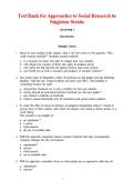 Test Bank&colon; Approaches to Social Research &lpar;6th Edition&rpar; &ndash; Singleton & Straits