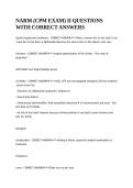 NARM &lpar;CPM EXAM&rpar; II QUESTIONS WITH CORRECT ANSWERS