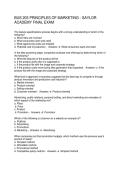 BUS 203 PRINCIPLES OF MARKETING - SAYLOR ACADEMY FINAL EXAM