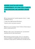 MODERN QUANTUM MECHANICS COMPREHENSIVE TEST BANK 2026 COMPLETE EXAM QUESTIONS AND ANSWERS GRADED A&plus;