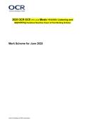 2025 OCR GCE AS Level Music H143&sol;03&colon; Listening and  appraising Combined  Exam paper along with marking scheme