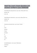 Tax Exam 1 practice Question and answers rated A&plus; 2025&sol;2026