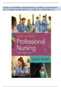 2026&sol;2027 NEW LEDDY AND PEPPER&rsquo;S PROFESSIONAL NURSING 10TH EDITION LUCY J HOOD TESTBANK&sol;FULL GUIDE&sol;ALL CHAPTERS 1-22 Complete update