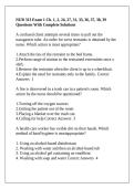 NUR 313 Exam 1 Ch&period; 1&comma; 2&comma; 24&comma; 27&comma; 31&comma; 33&comma; 36&comma; 37&comma; 38&comma; 39 Questions With Complete Solutions