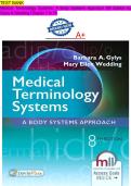 9780803658677 TEST BANK Medical Terminology Systems&colon; A Body Systems Approach 8th Edition by Gylys & Wedding Chapter 1 to 15&sol;Barbara A&period; Gylys&comma; ISBN 9780803658677&comma; ALL 15 Chapters Fully Covered 