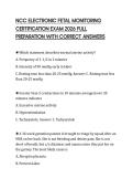 NCC ELECTRONIC FETAL MONITORING CERTIFICATION EXAM 2026 FULL PREPARATION WITH CORRECT ANSWERS