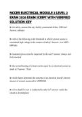 NCCER ELECTRICAL MODULE 2 LEVEL 2 EXAM 2026 EXAM SCRIPT WITH VERIFIED SOLUTION KEY