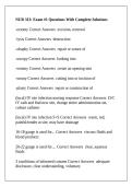NUR 313&colon; Exam &num;1 Questions With Complete Solutions