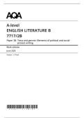 AQA A LEVEL ENGLISH LITERATURE PAPER 2B MS MAY JUNE 2025