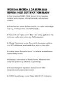 WGU D481 SECTION 2 OA EXAM 2026 REVIEW SHEET CERTIFICATION READY