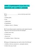 WHNP COMPREHENSIVE EXAM 2026 FULL QUESTIONS AND CORRECT ANSWERS